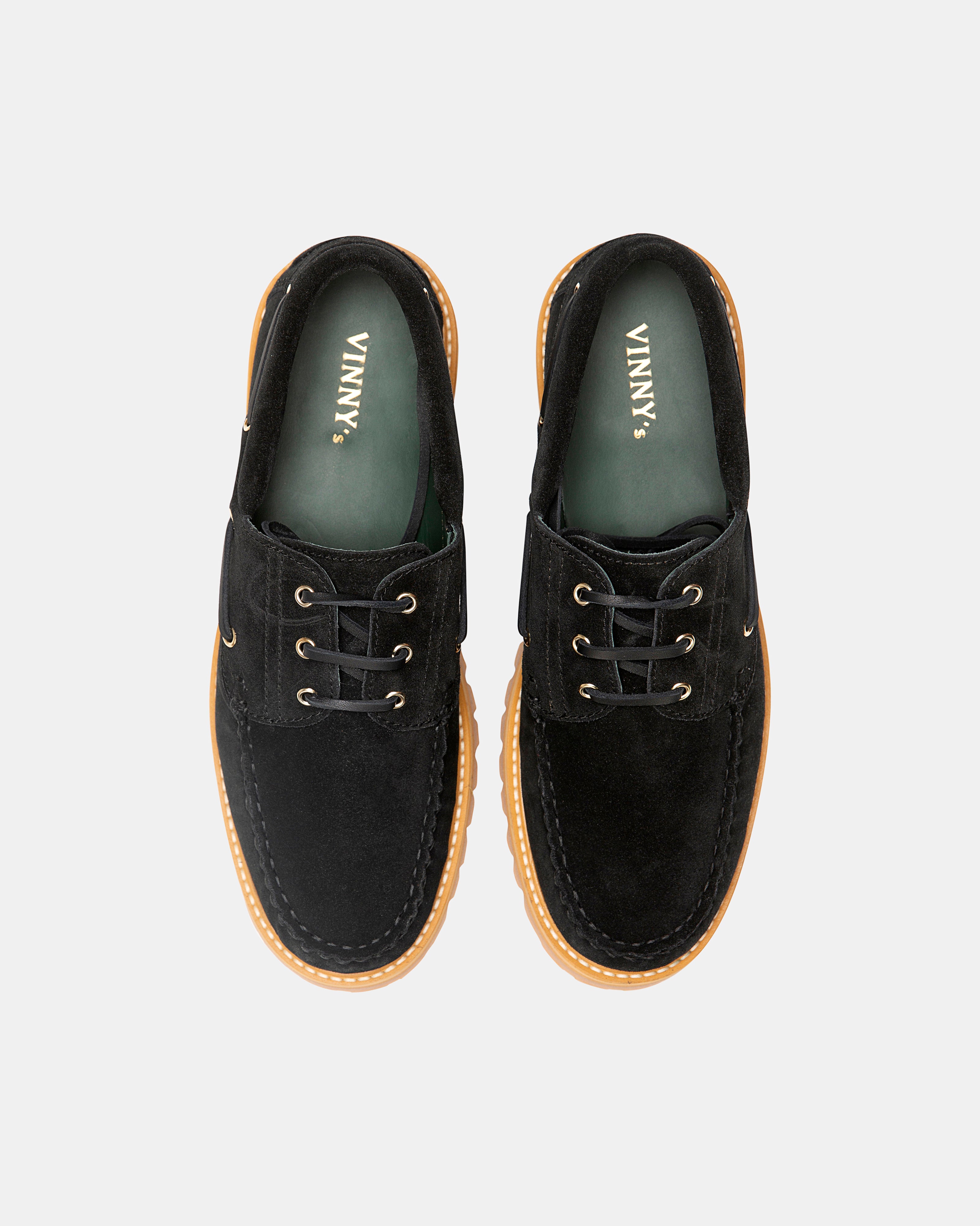 Women's aztec in Black/Natural suede