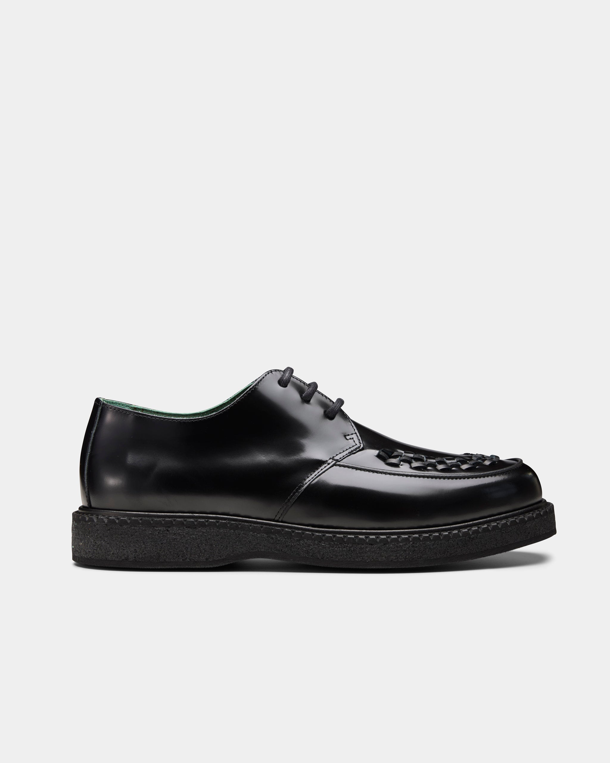 VINNY's BOAT CREEPER SHOE IN BLACK - Main Image