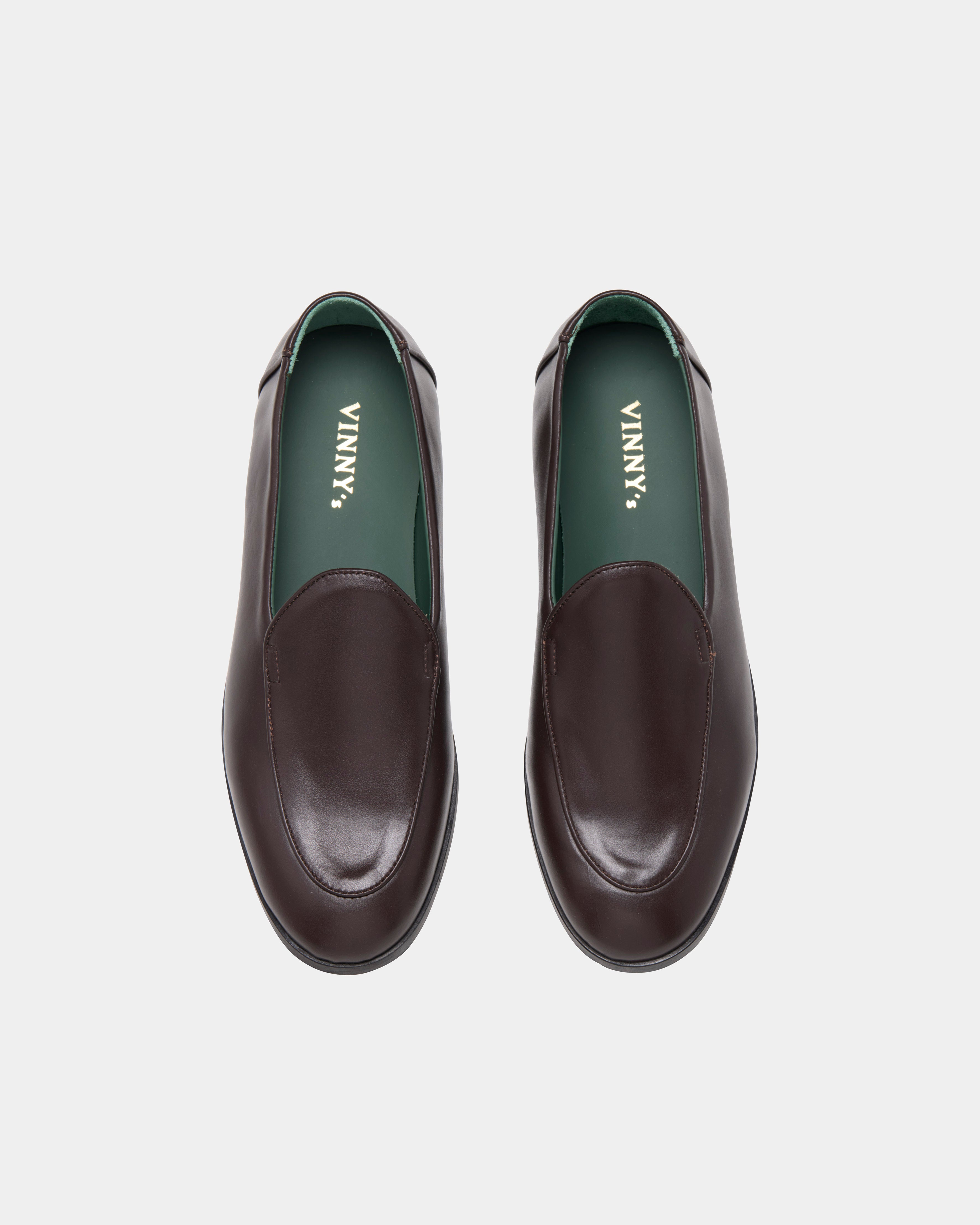 belgee in dark brown leather