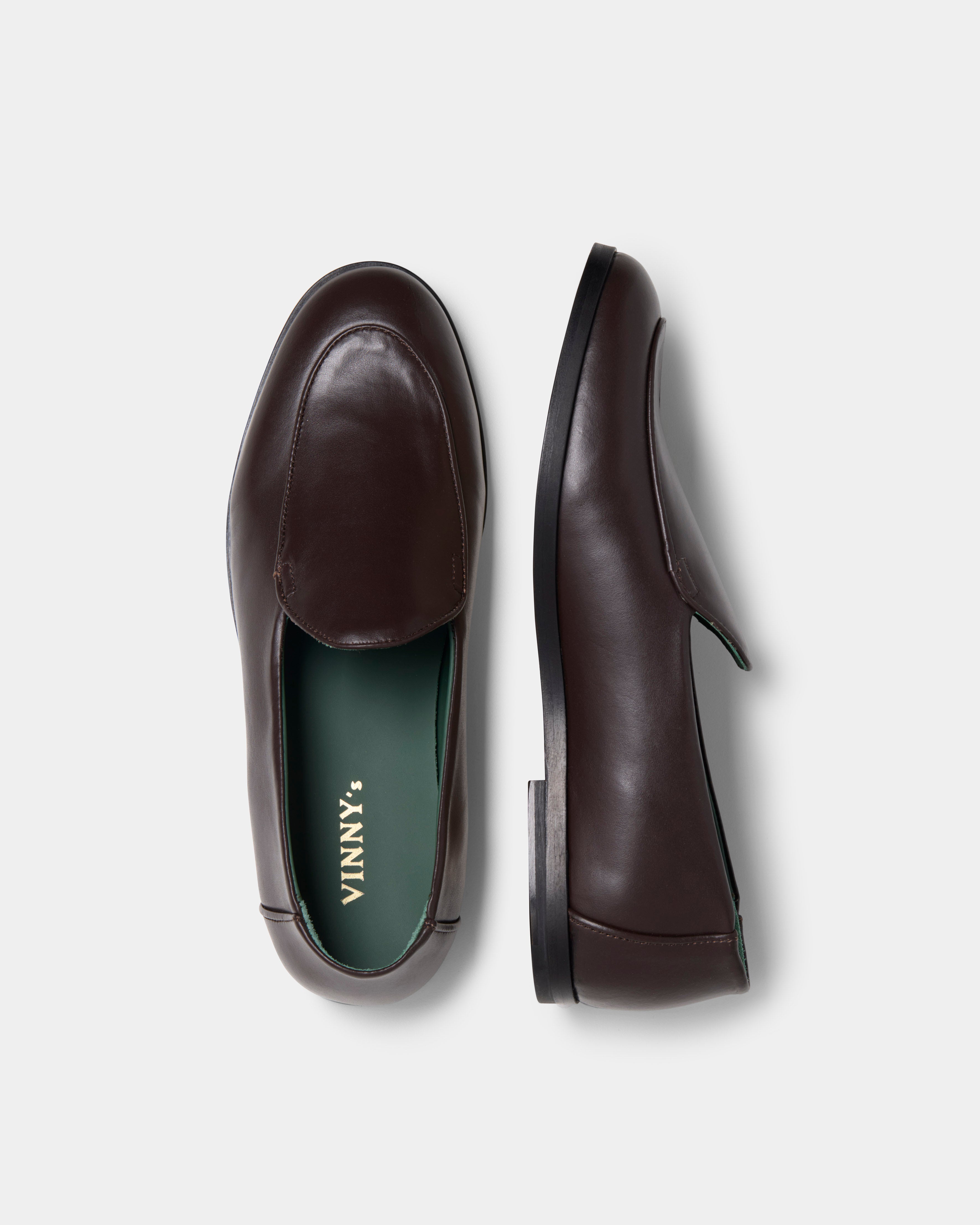 belgee in dark brown leather