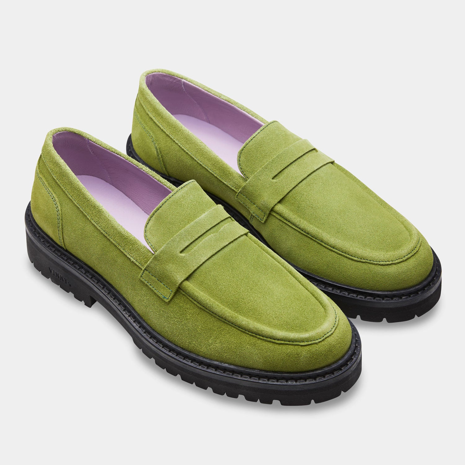 richee penny loafer in green