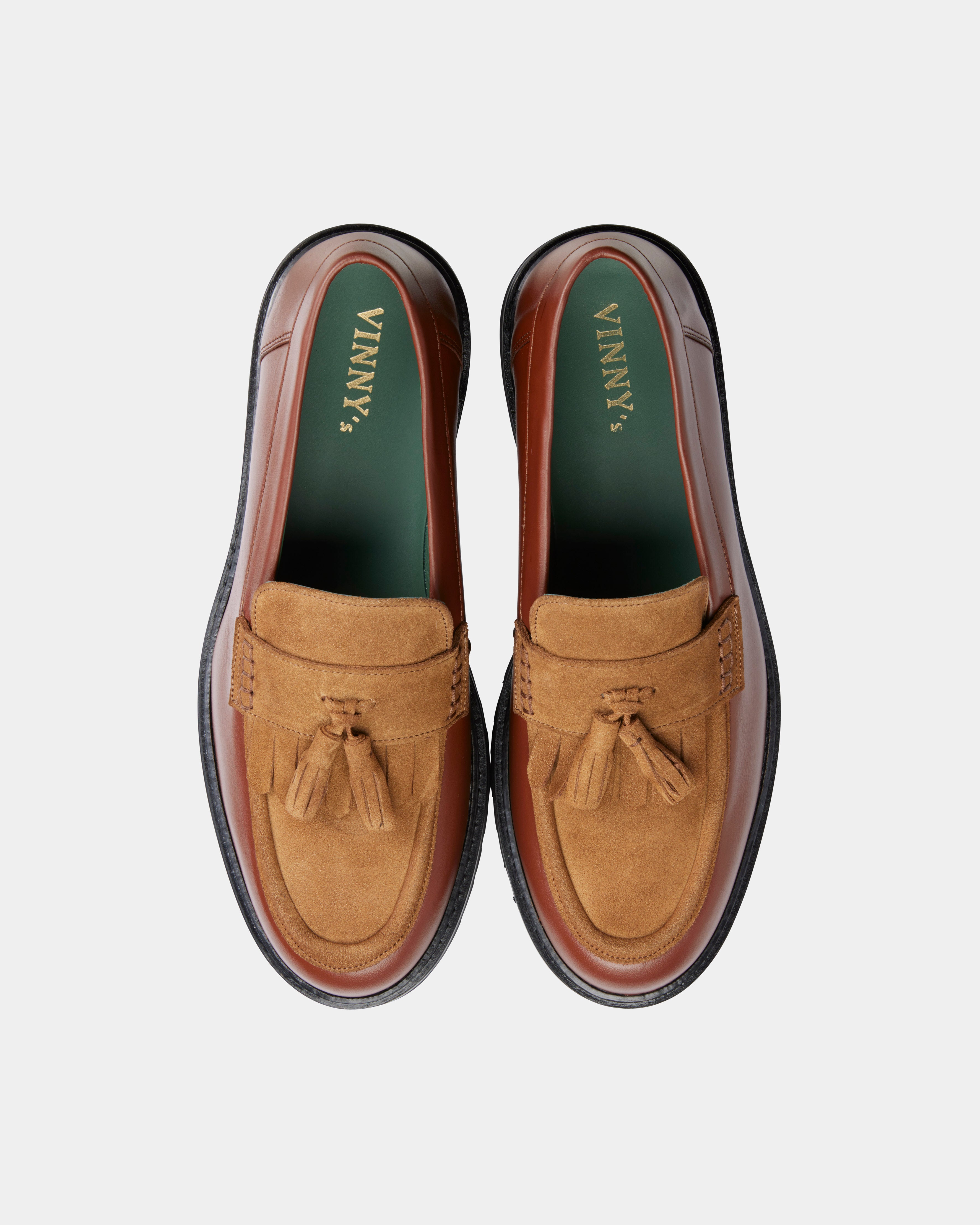 mens richee loafer in light brown