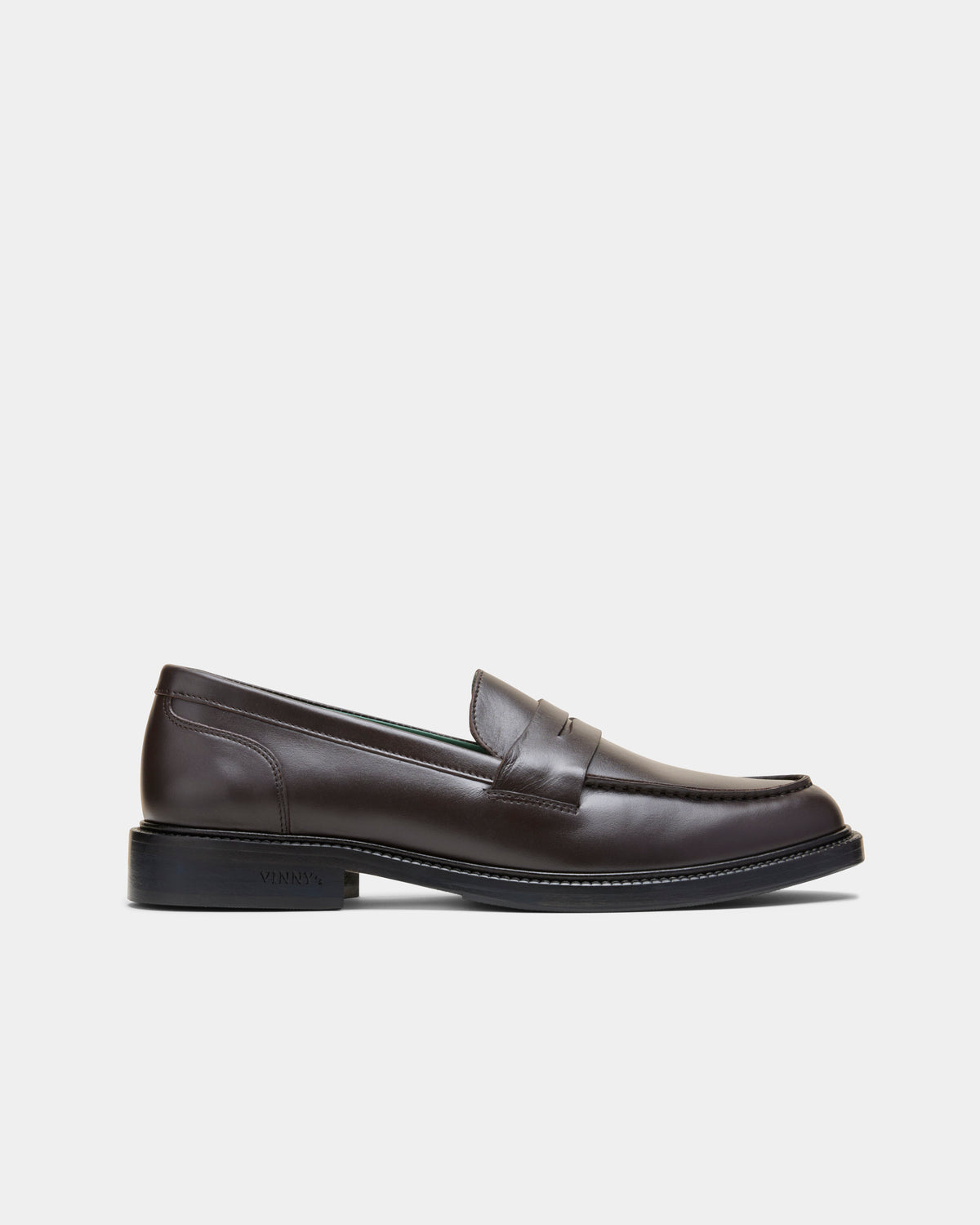 Vinny’s Townee Penny Leather Loafers Townee Penny Loafer in Dark Brown main image 3