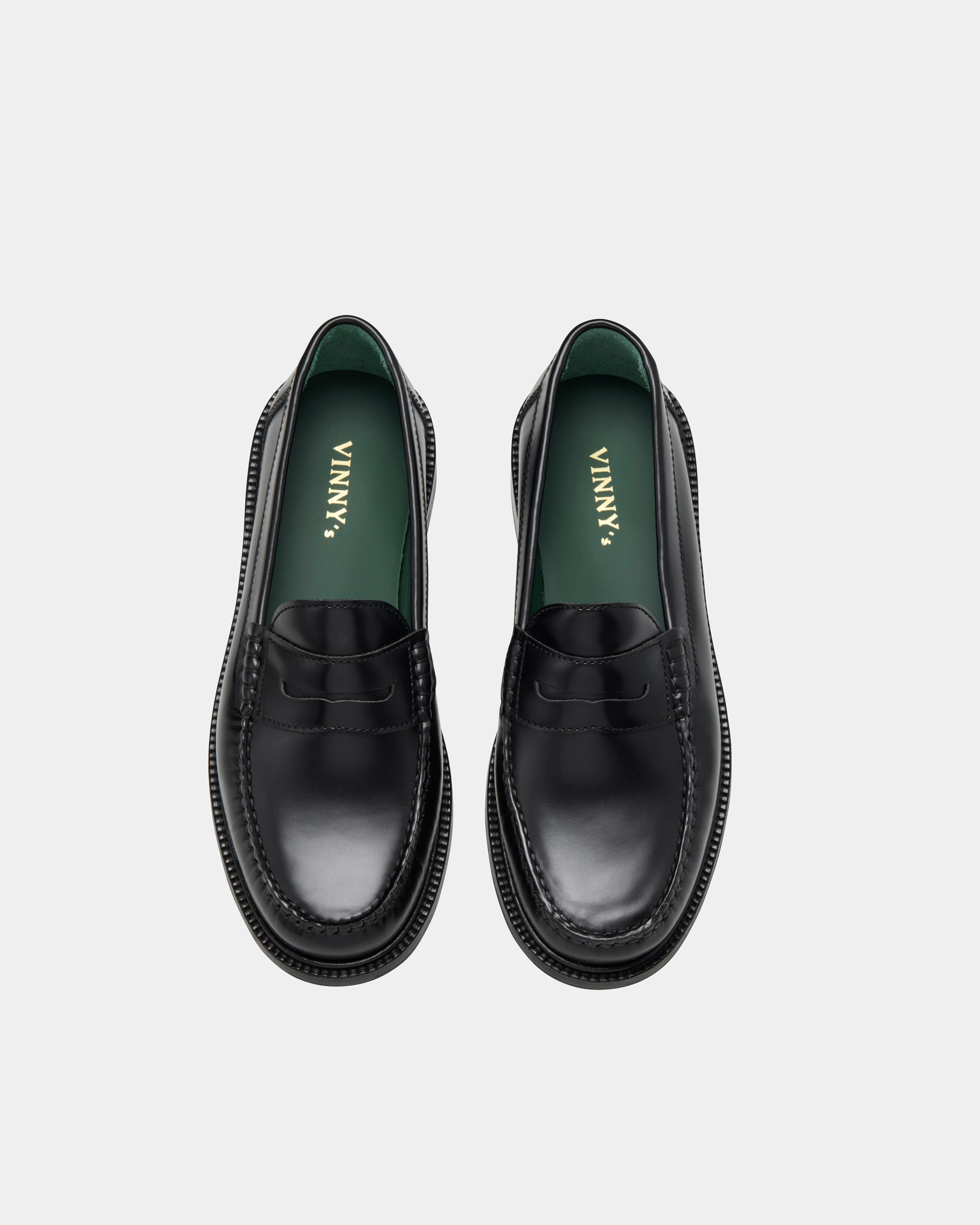 Women's yardee mocassin loafer in black