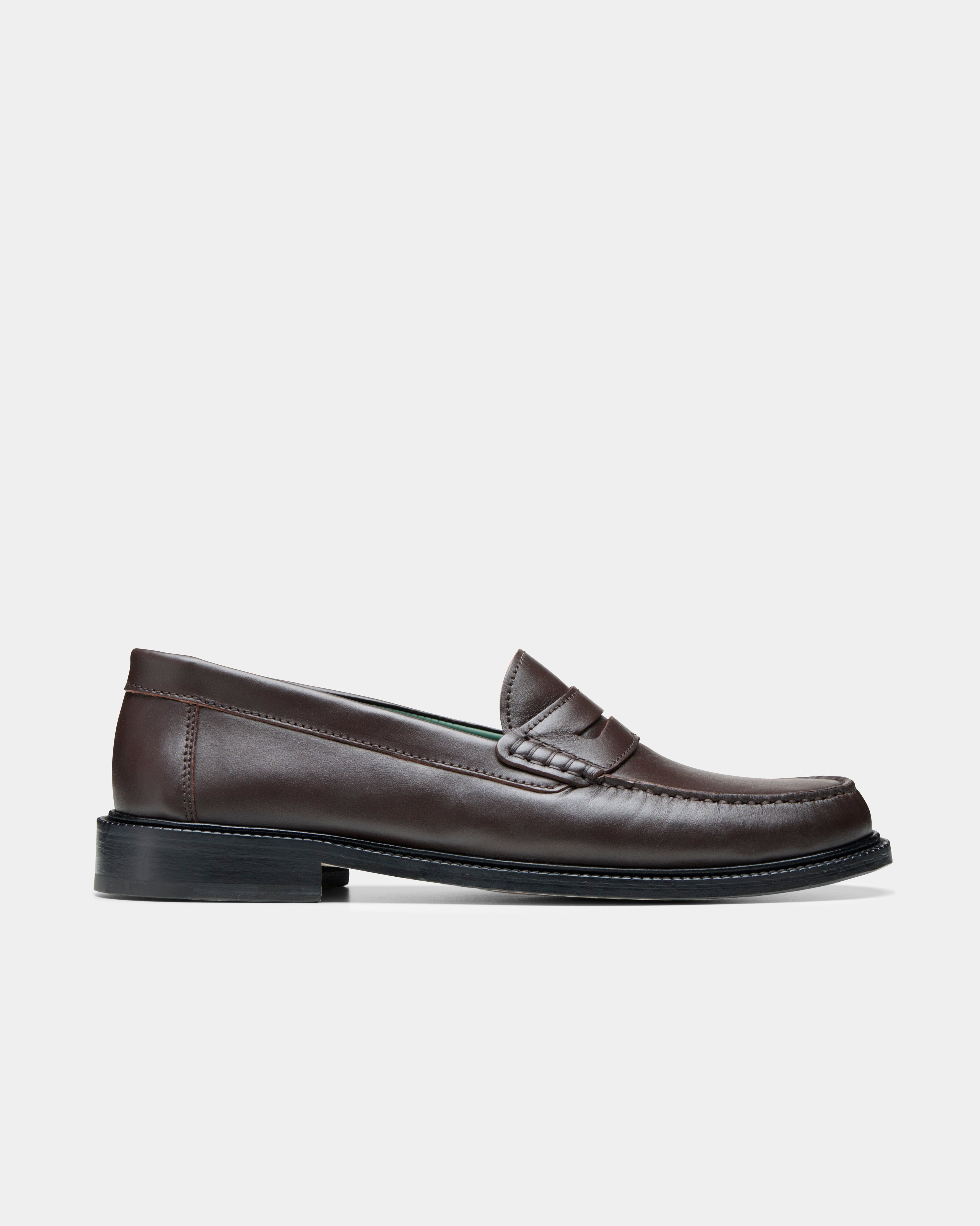men's yardee loafer in brown nappa leather