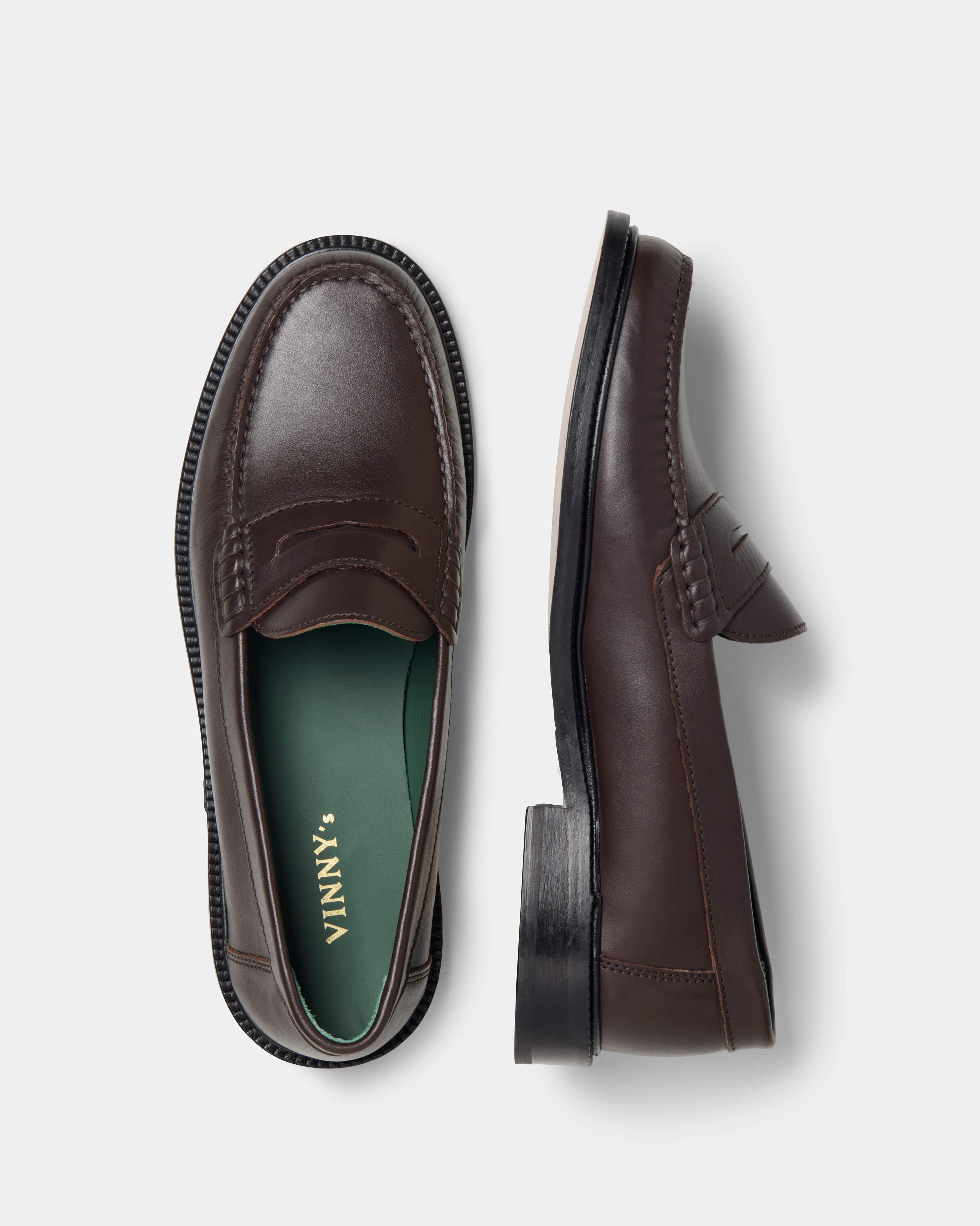 men's yardee loafer in brown nappa leather