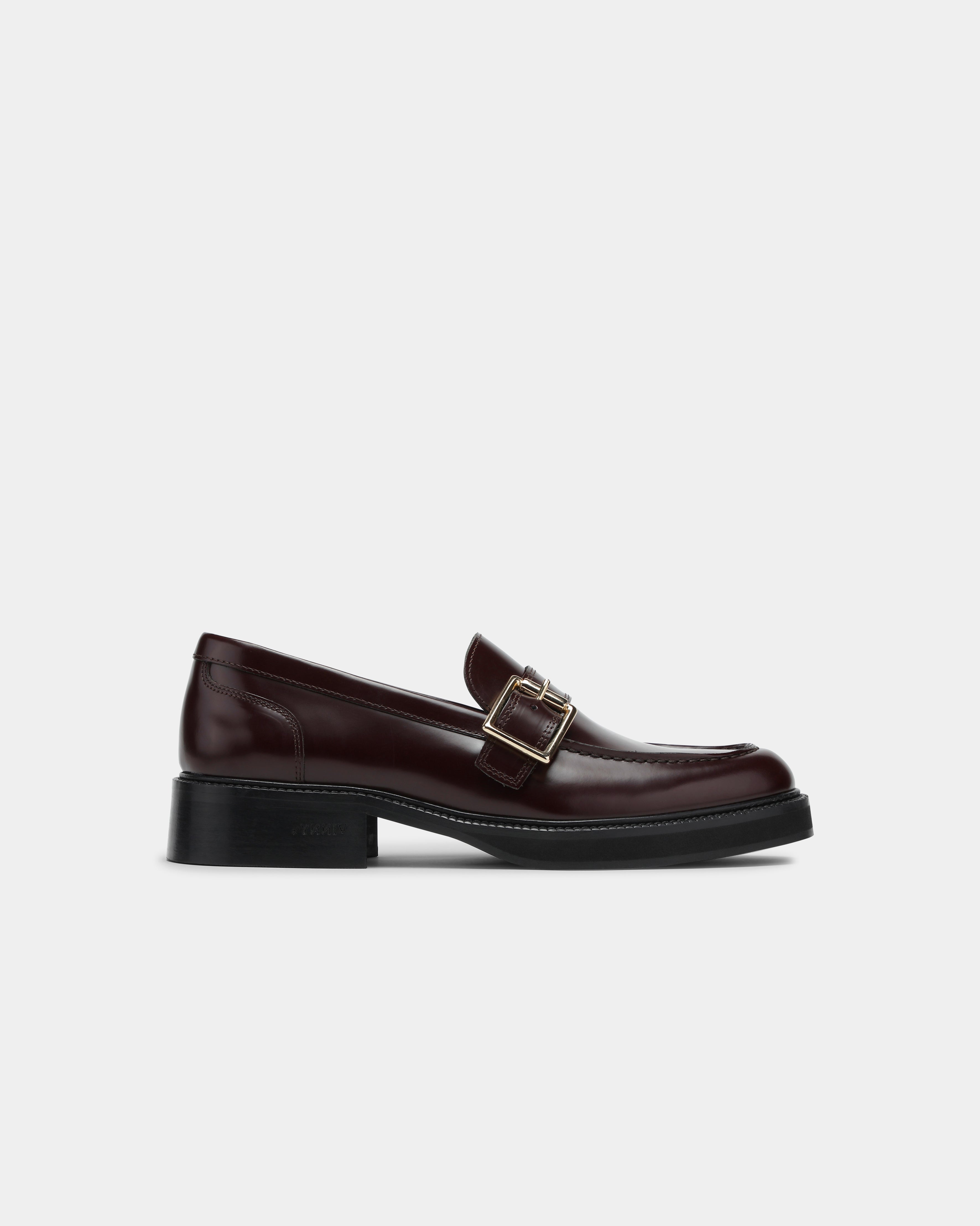 Heeled townee in burgundy for men