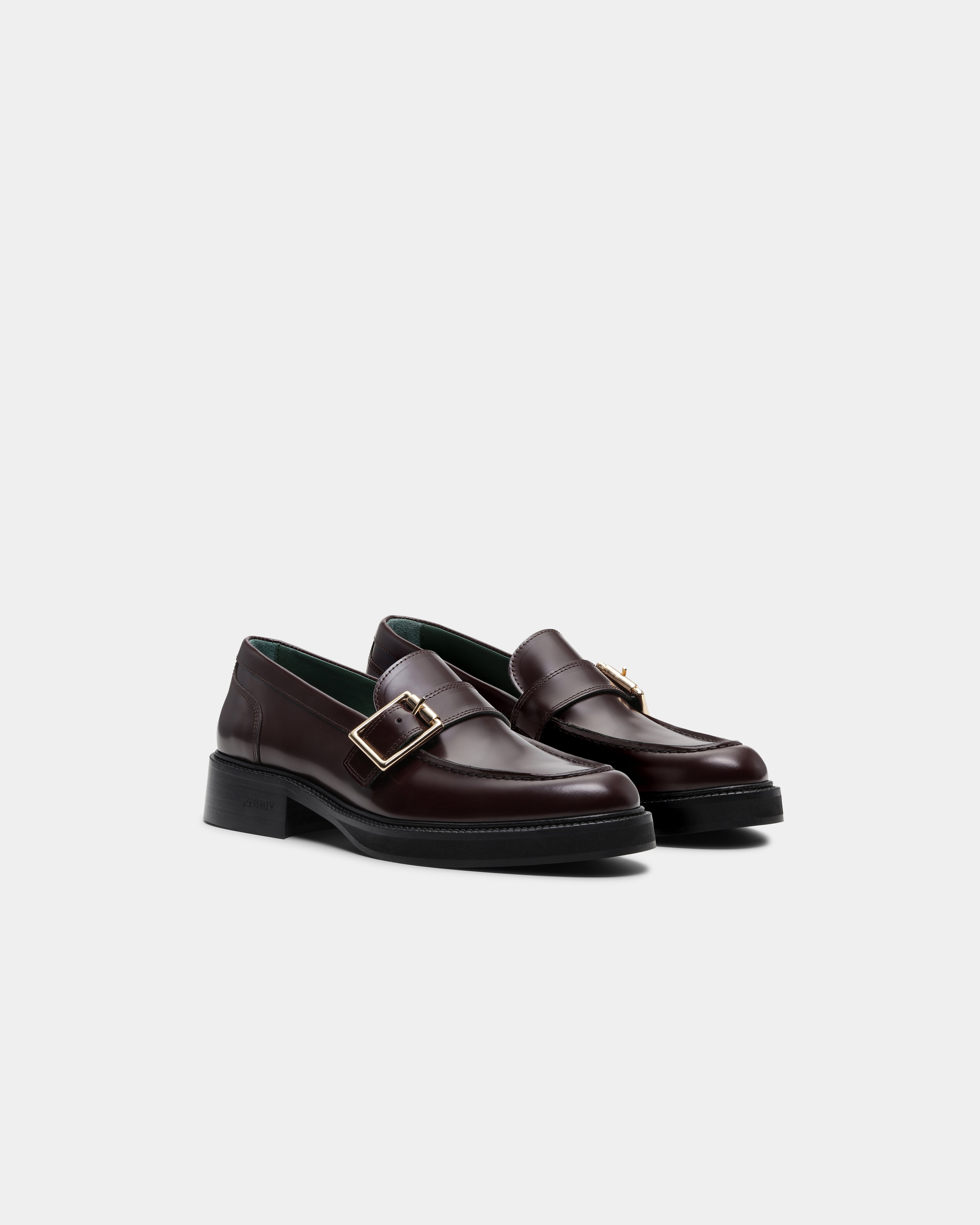 Heeled townee in burgundy for men