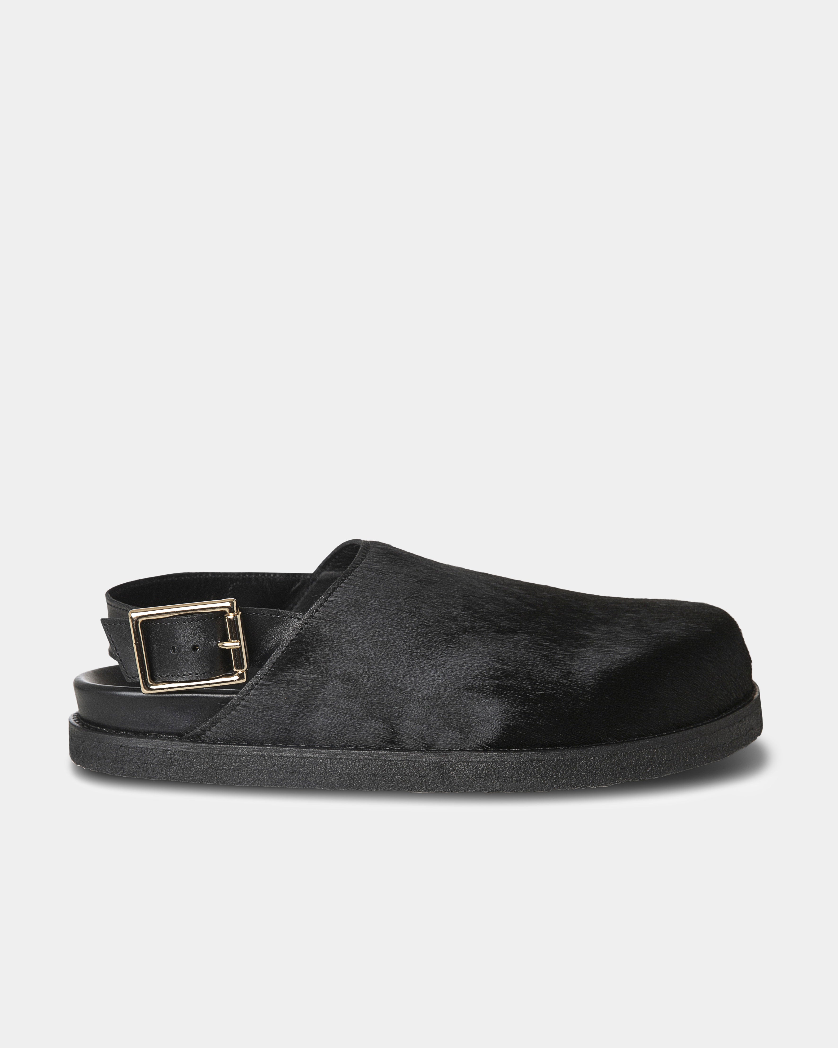 Pony hair mules on sale