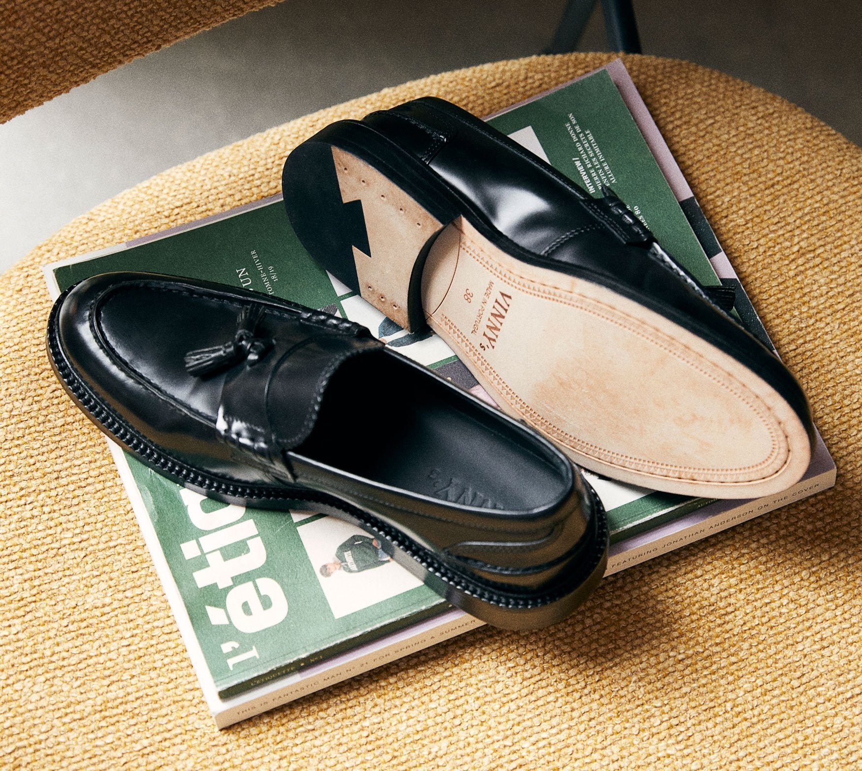 VINNY‘S(ヴィニーズ) 「kilty」leather loafers