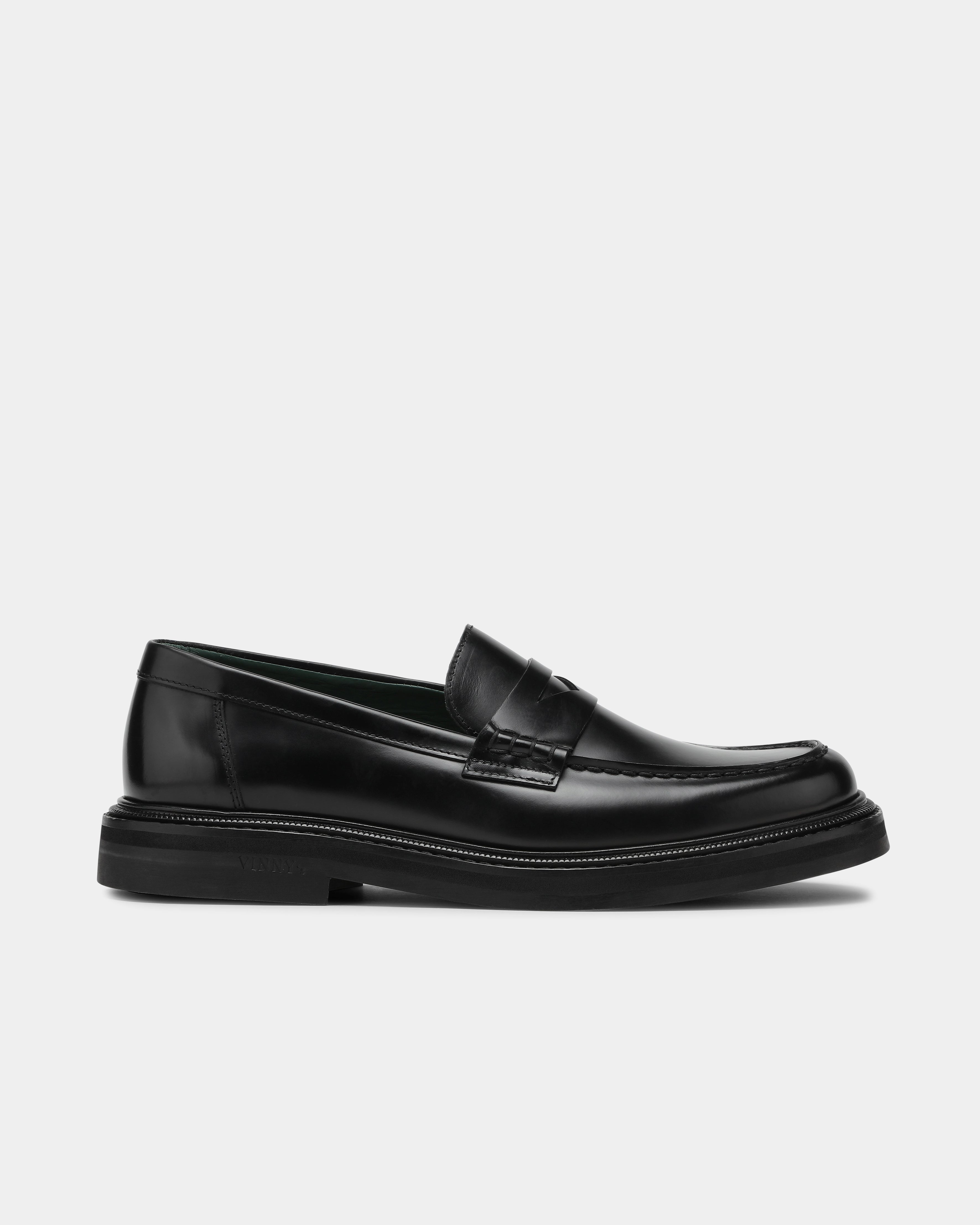 VINNY's - Men's Loafers - Vinnee Penny Loafer In Black