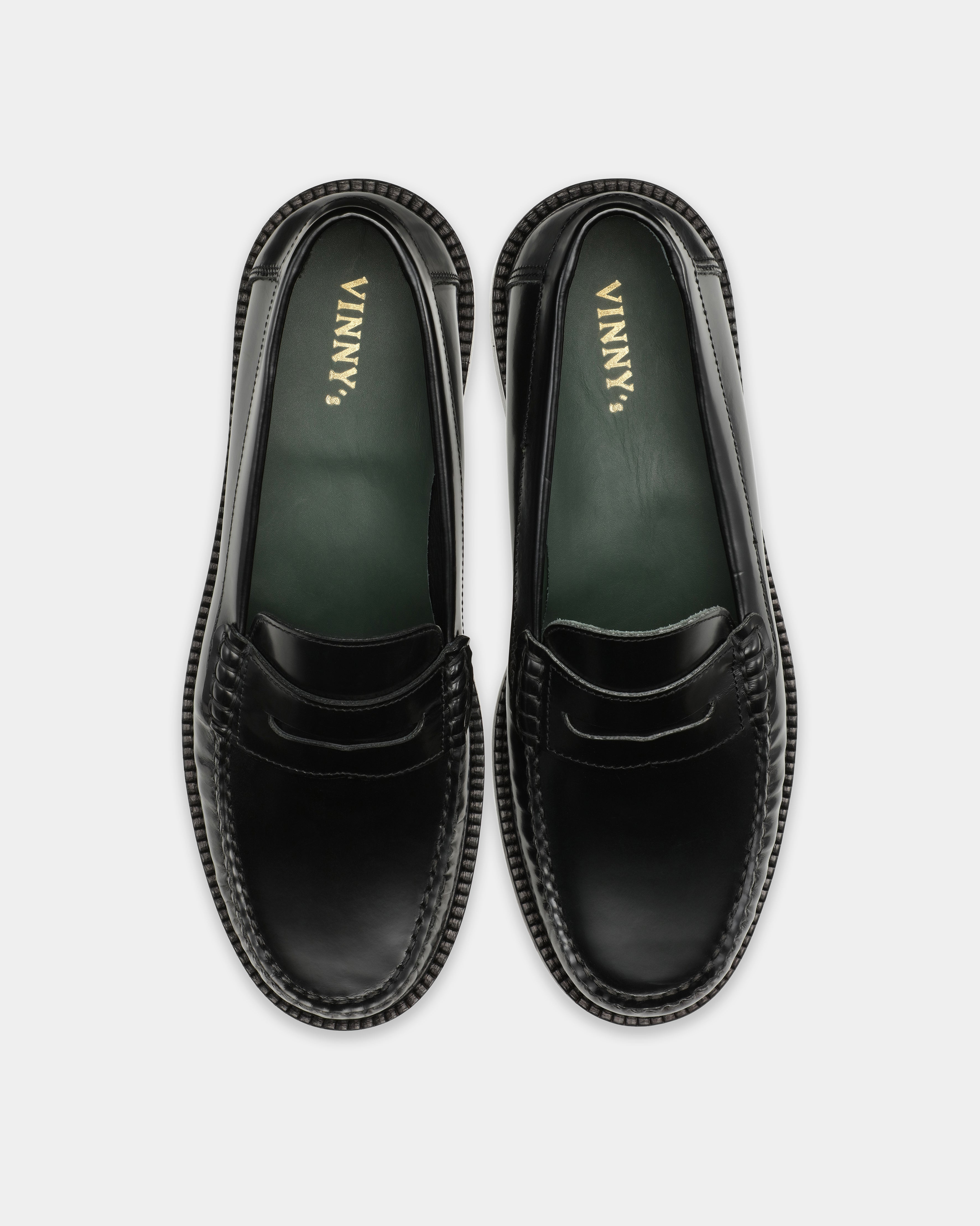 men's yardee in black polido leather 