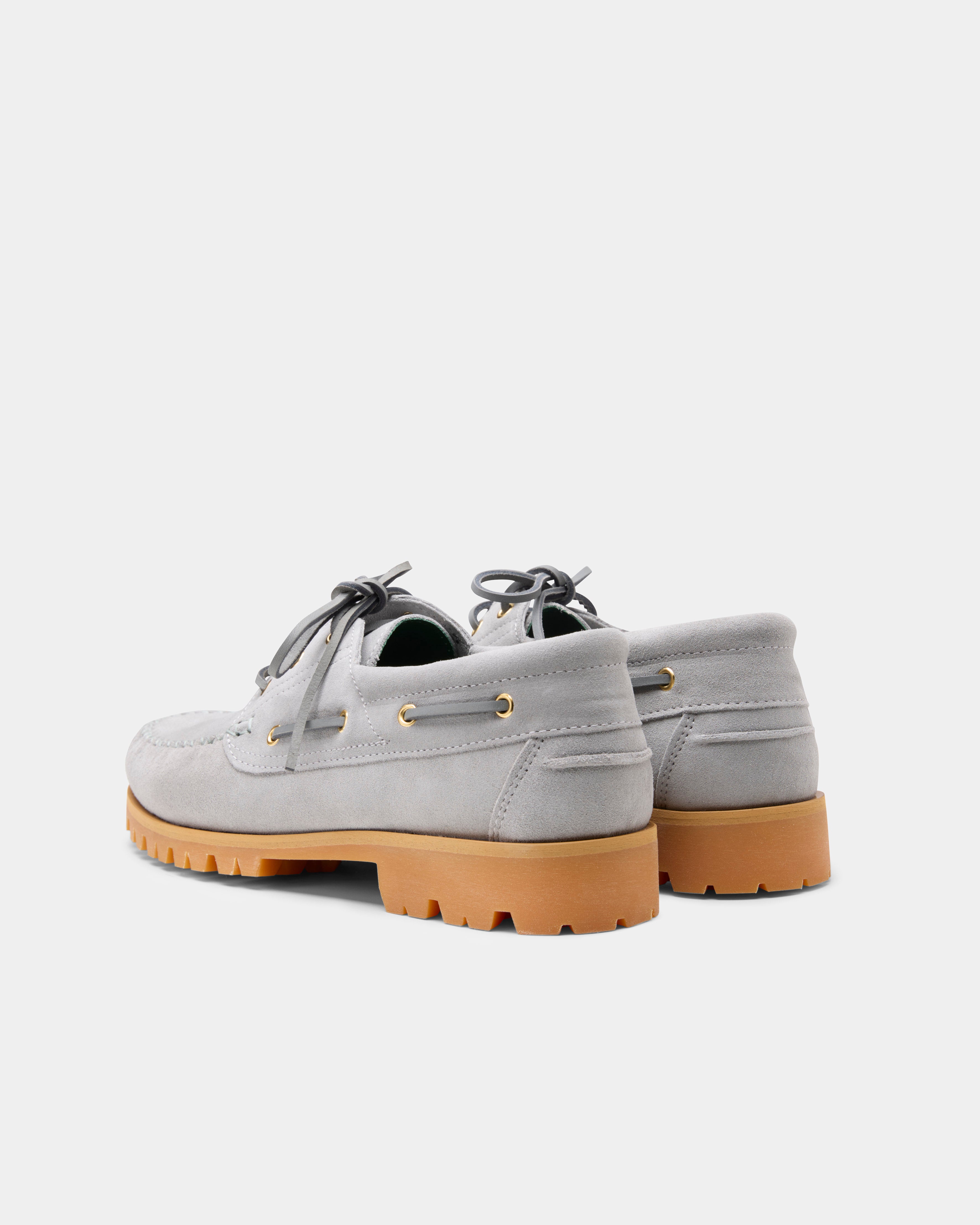 Aztec boat shoe in grey suede