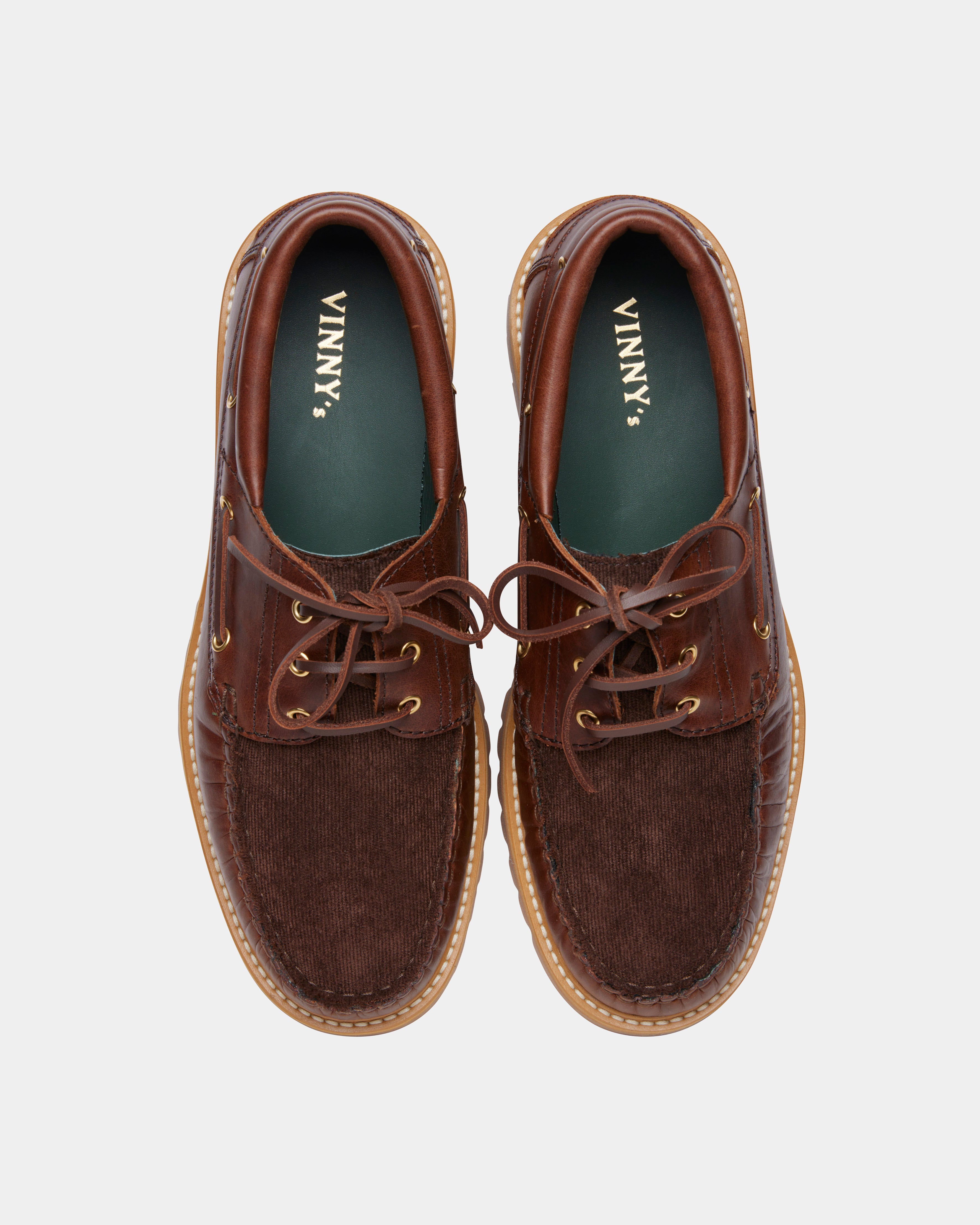 men's boat shoe in brown