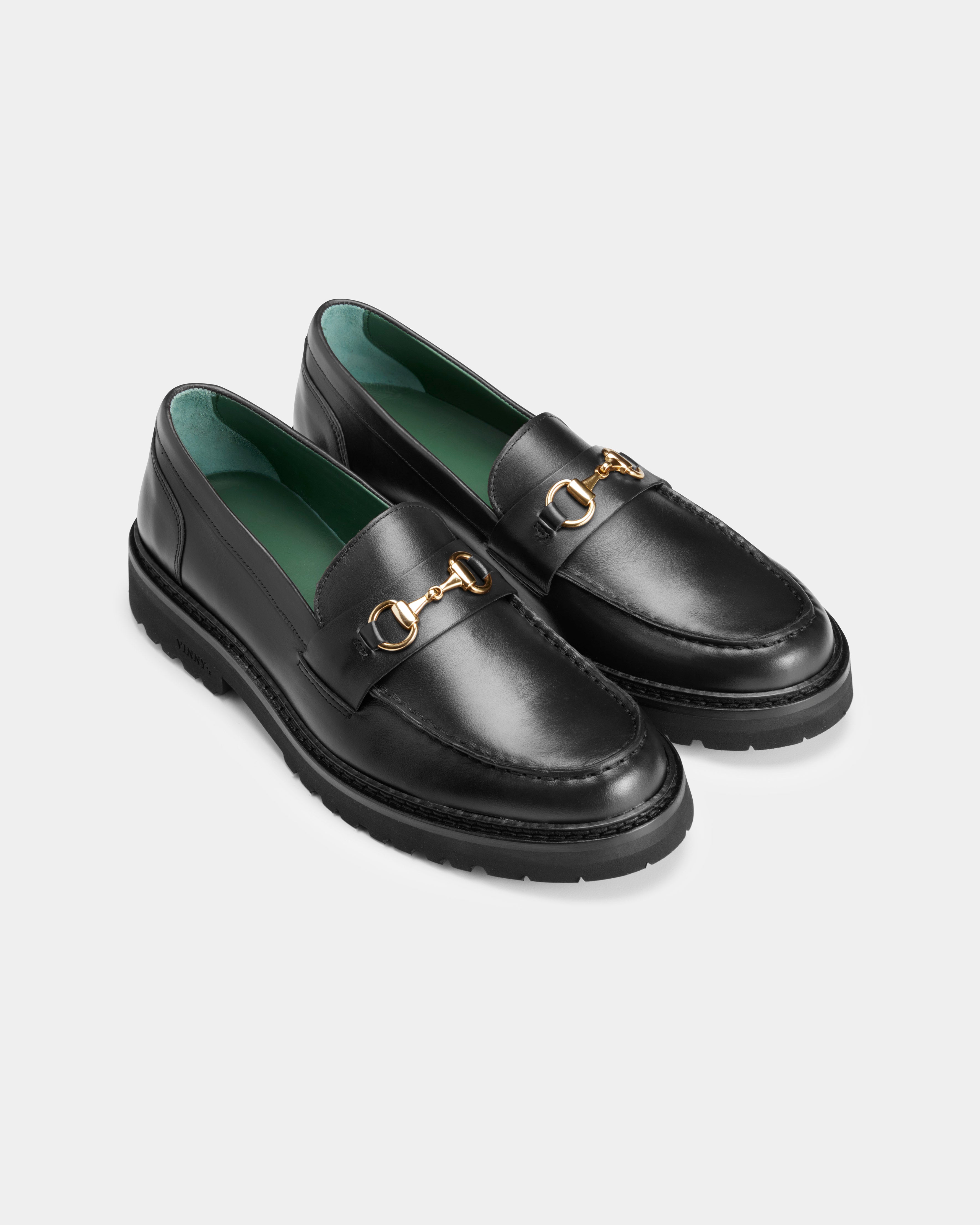 mens le club loafer in black