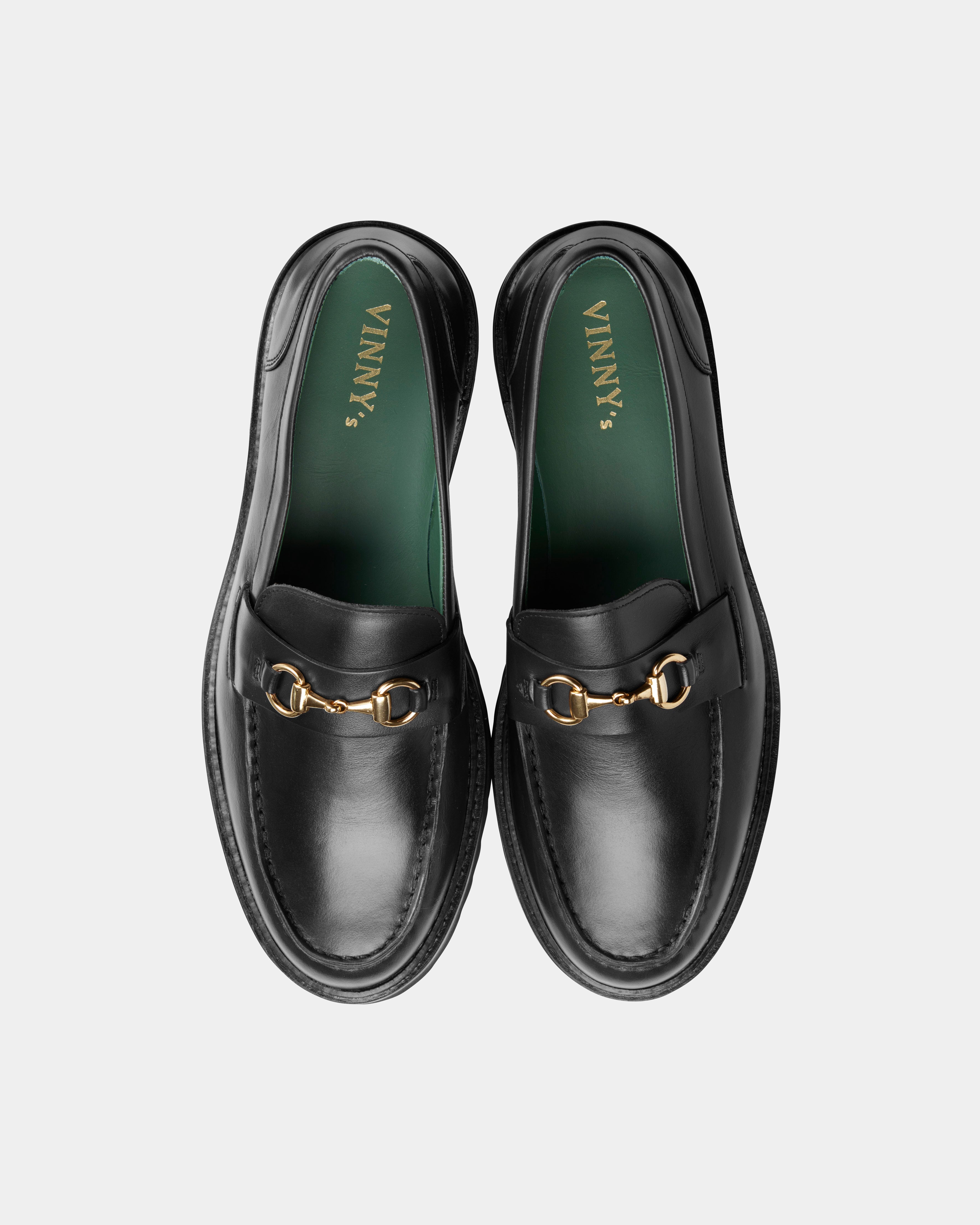 mens le club loafer in black