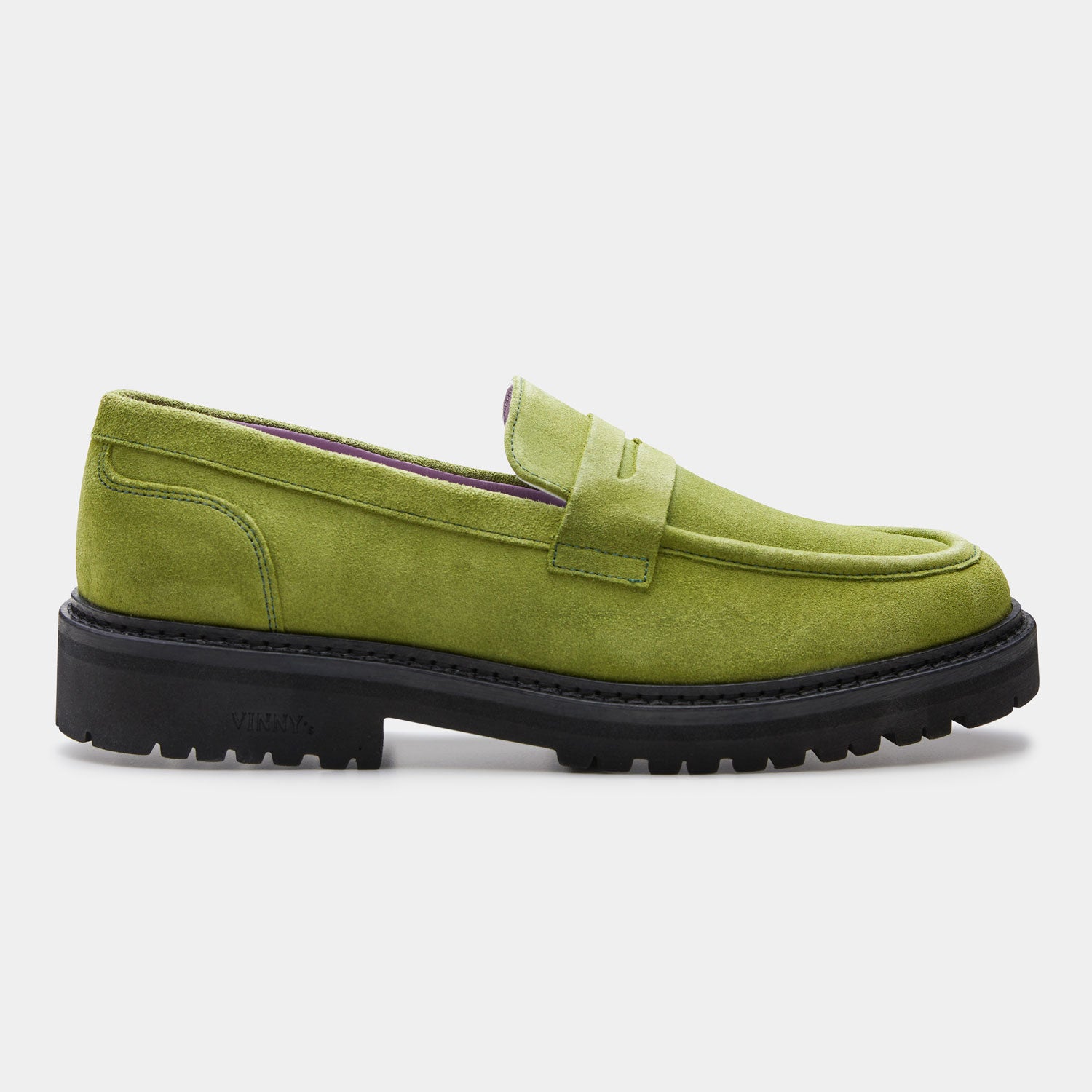richee penny loafer in green