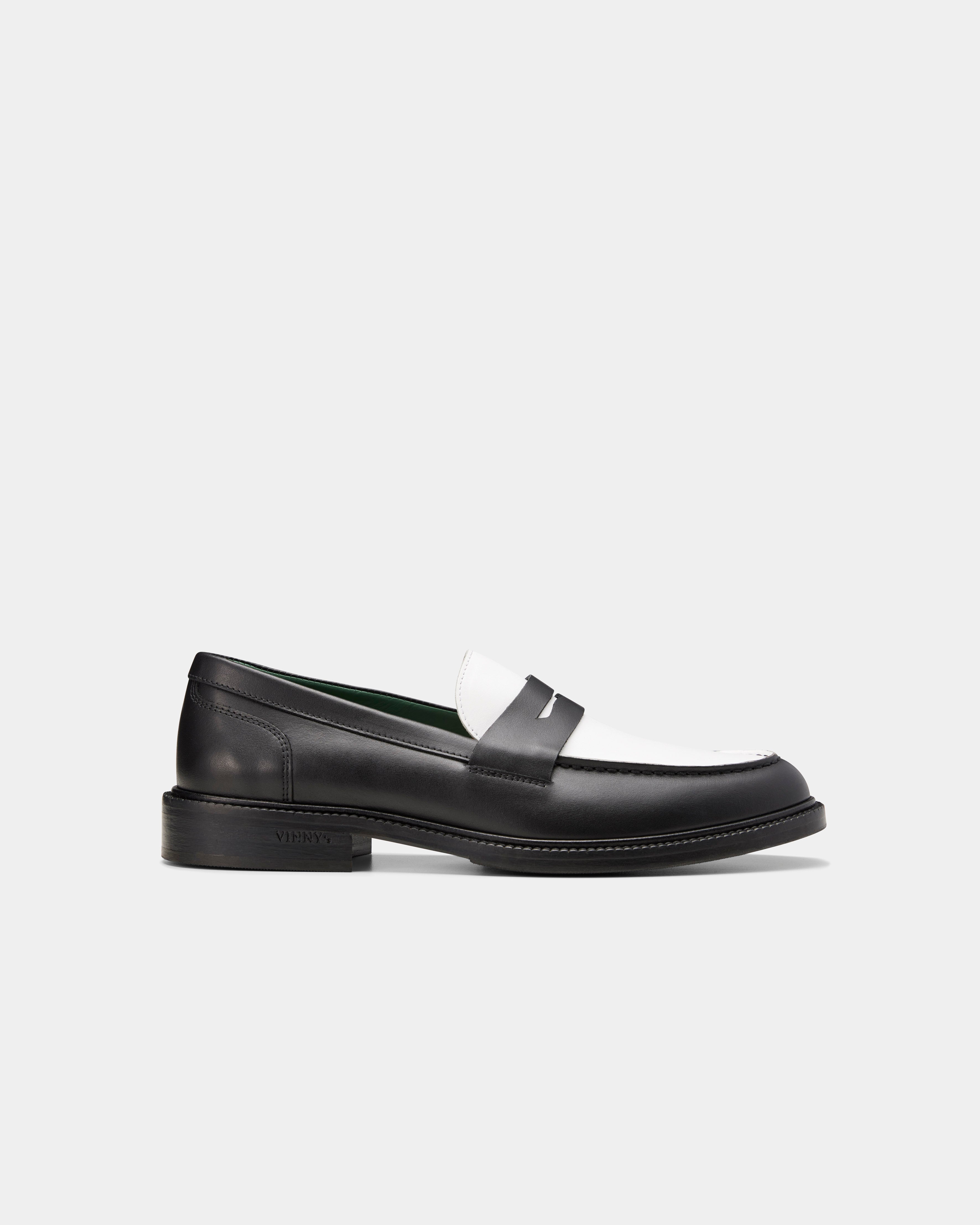Women's loafers - Townee Two-Tone In Black And White - VINNY's