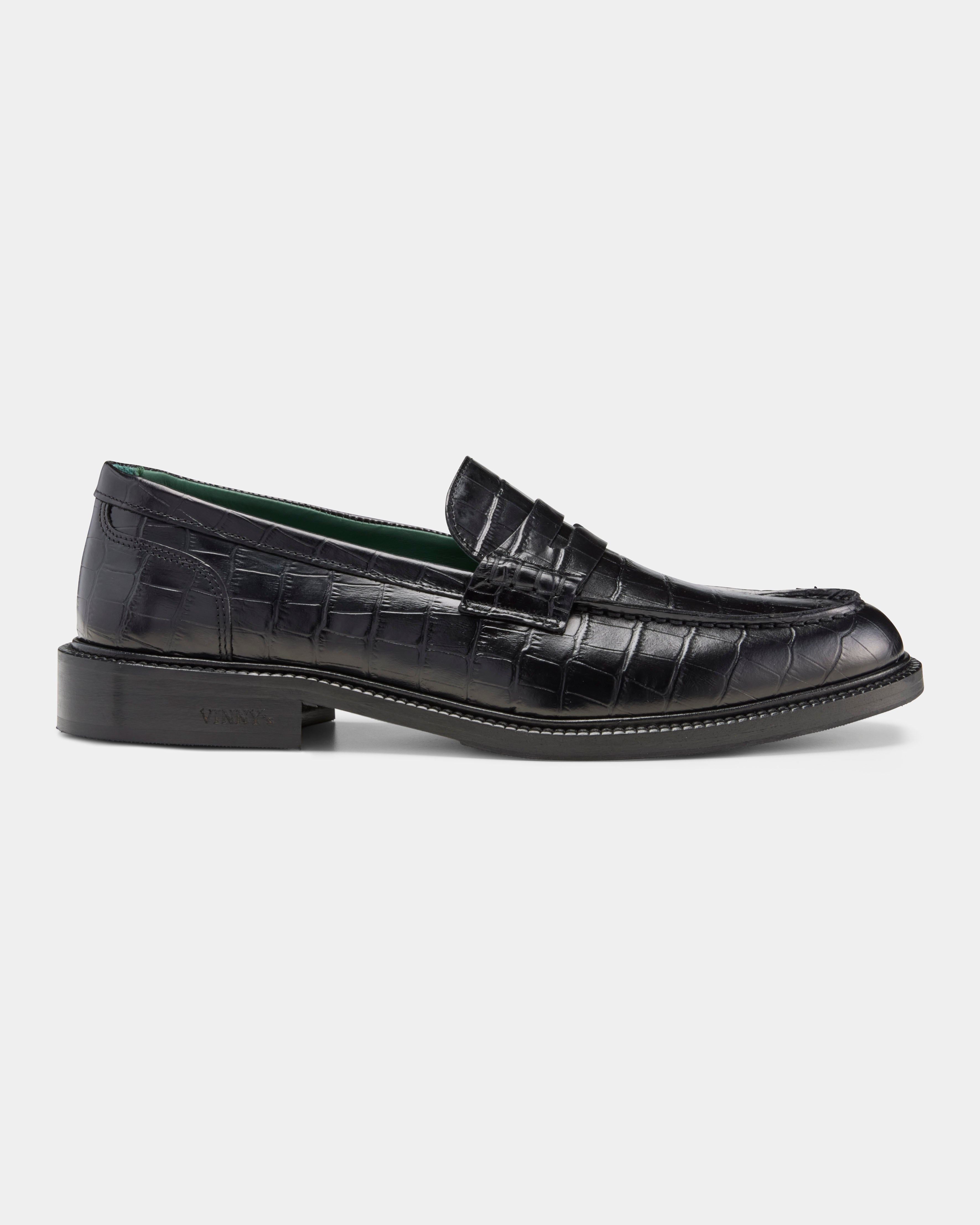 Crocodile penny online loafers