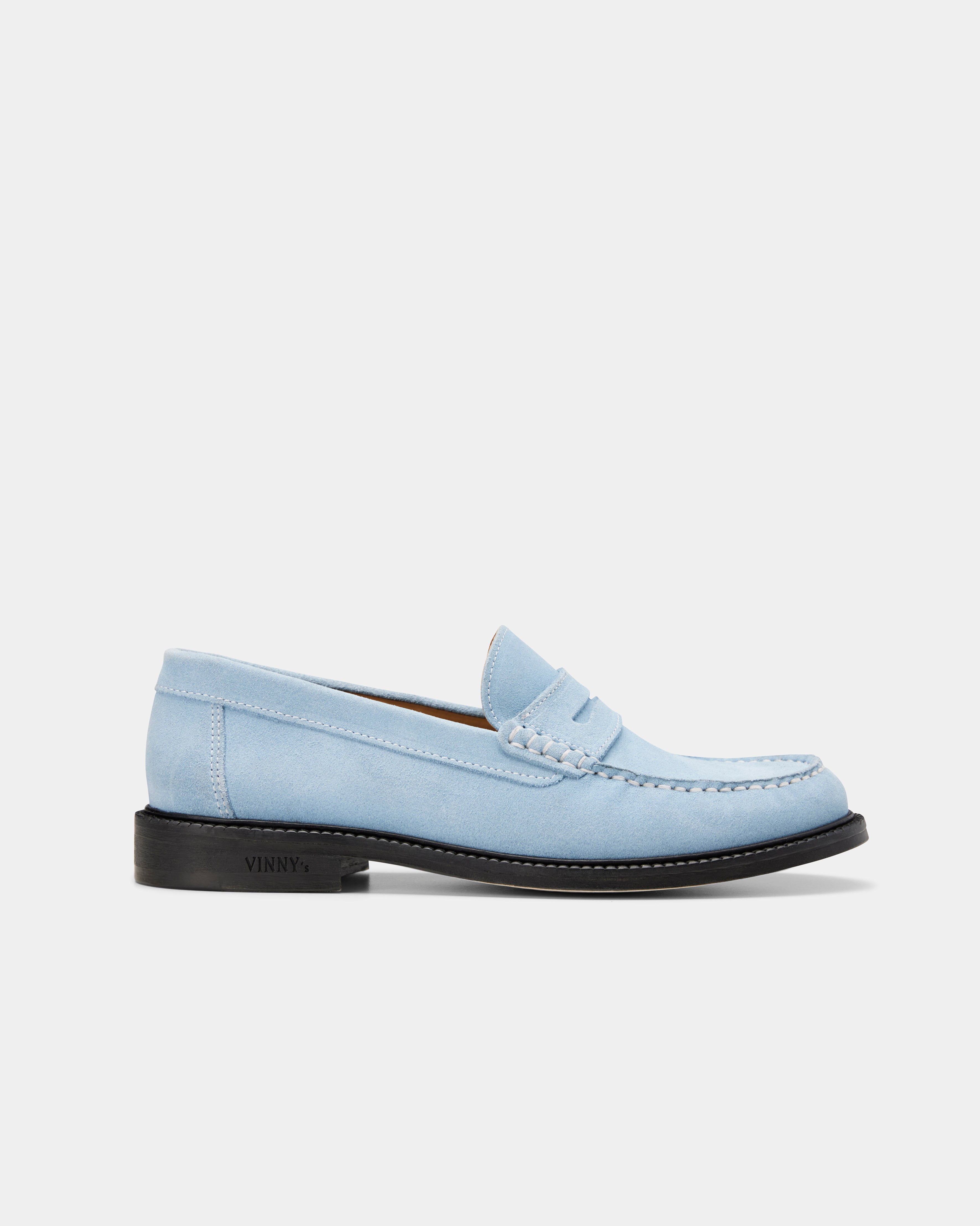 Men's yardee loafer suede in light blue