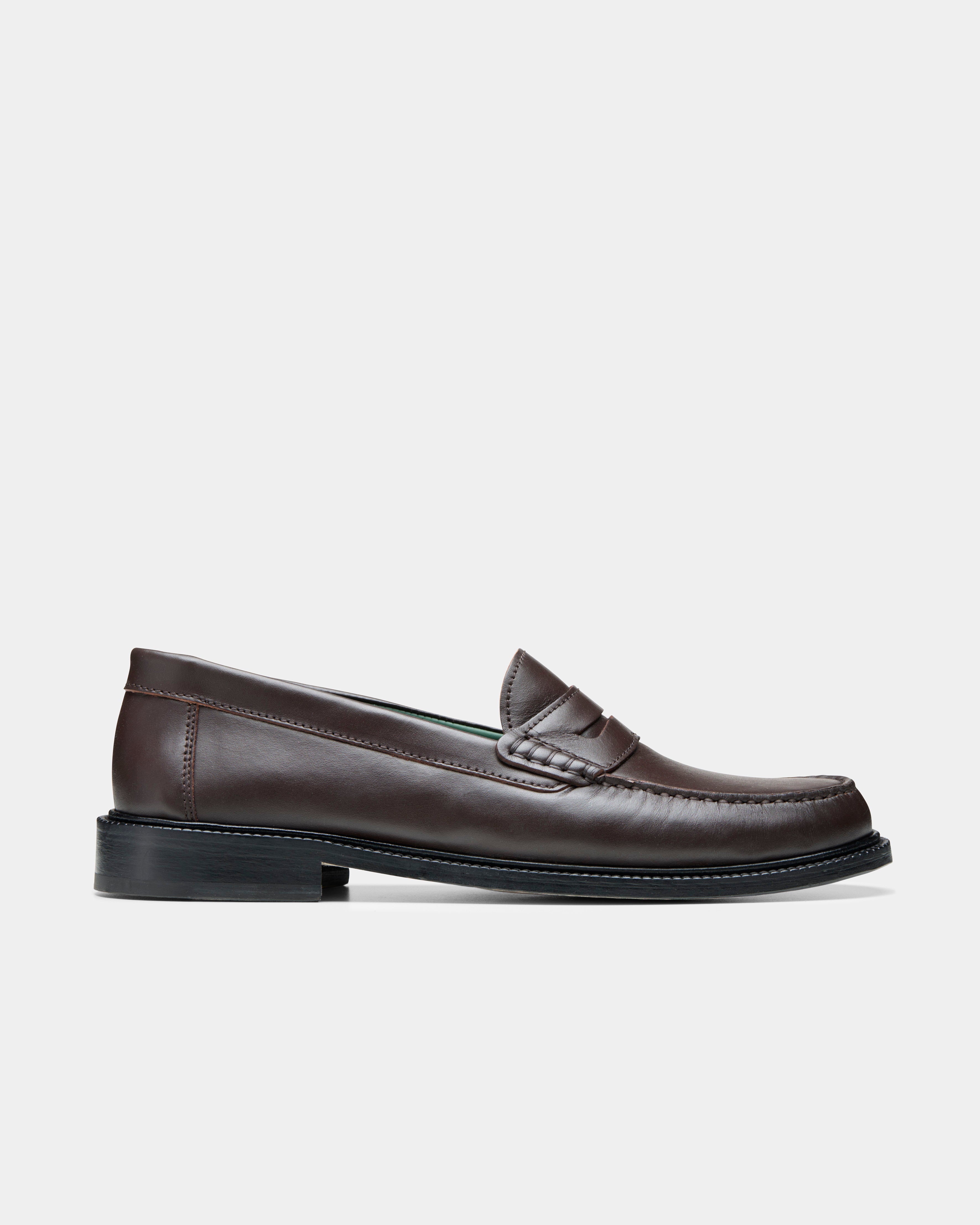 men's yardee loafer in brown nappa leather 