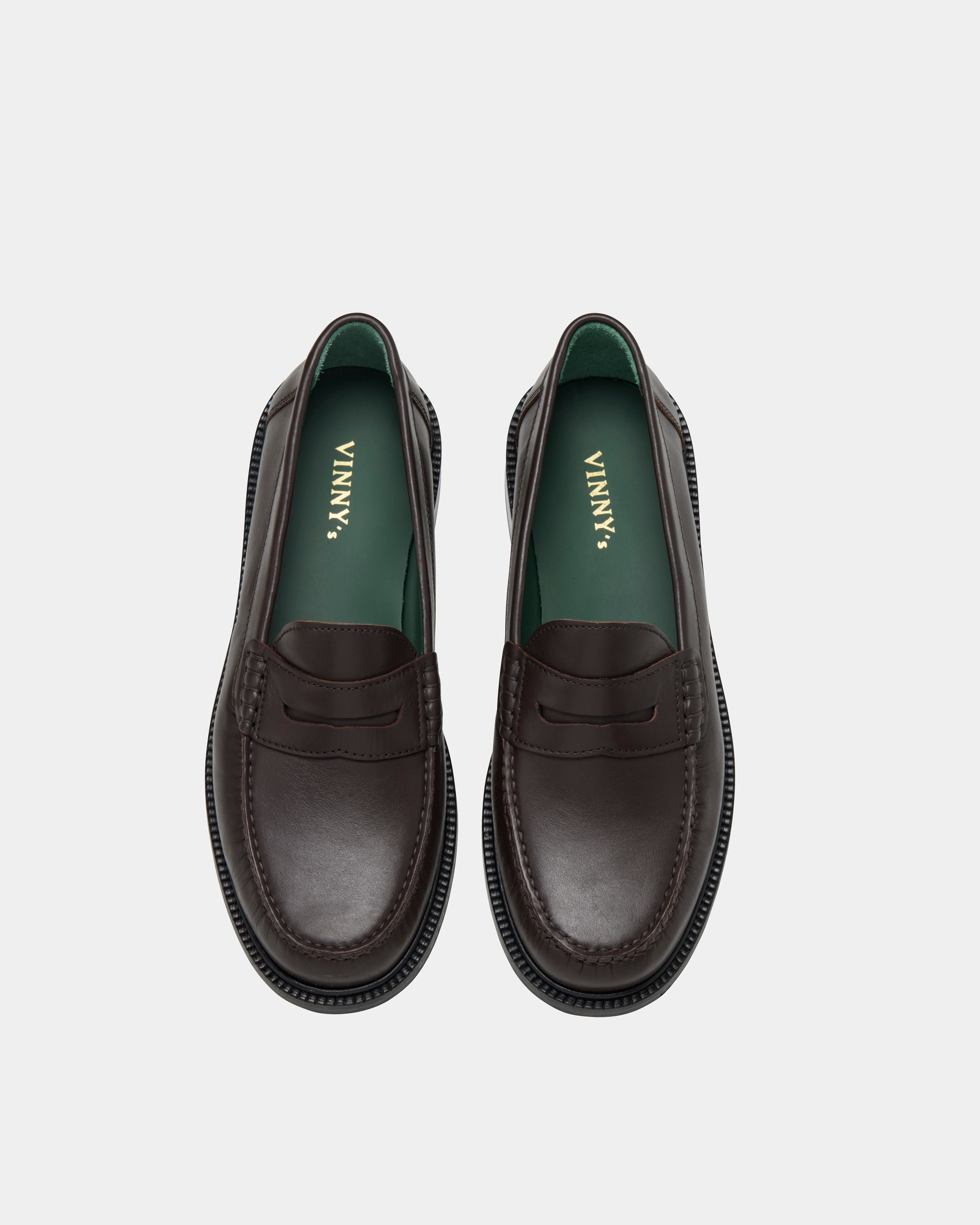 men's yardee loafer in brown nappa leather 