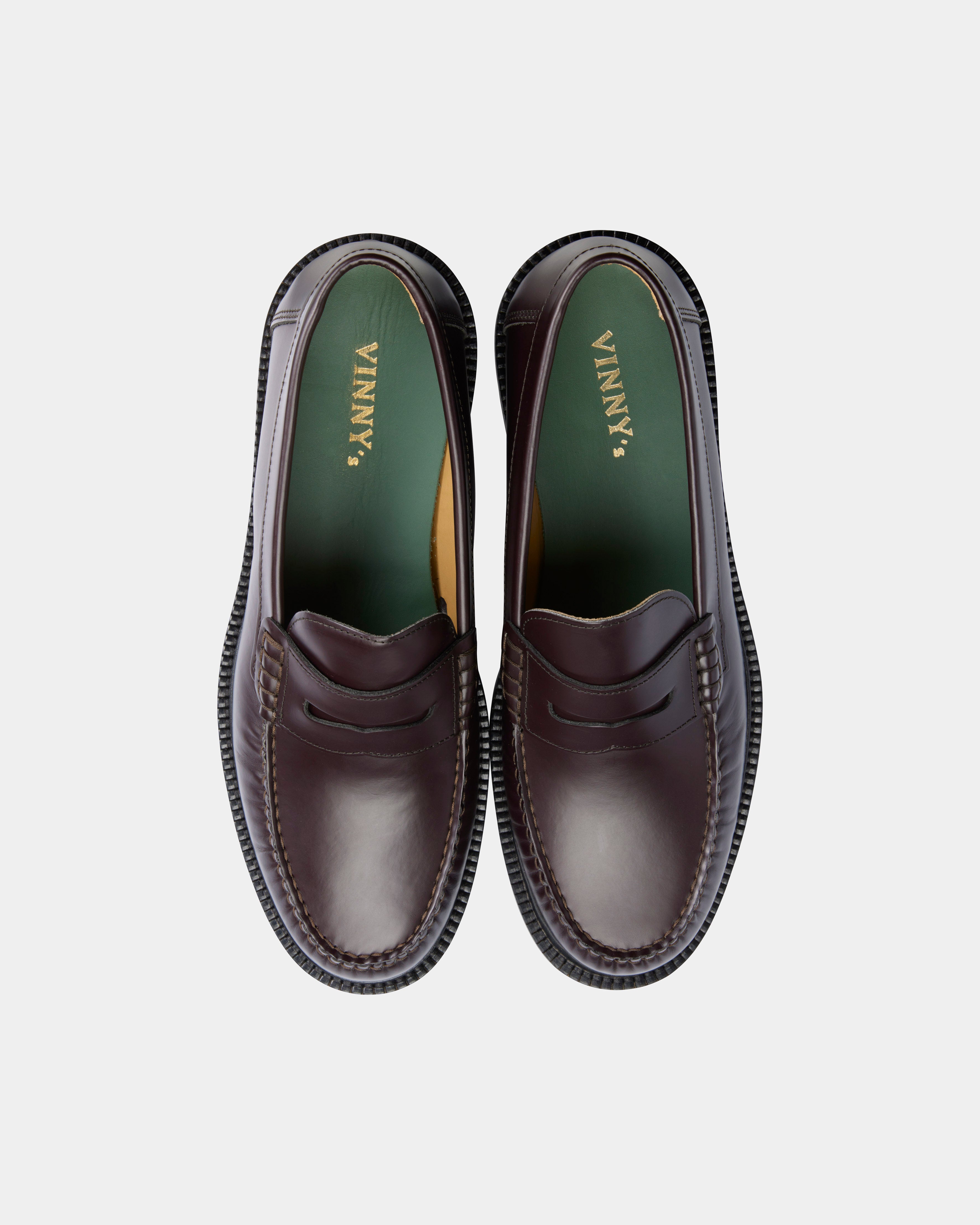 mens yardee loafer in brown polido